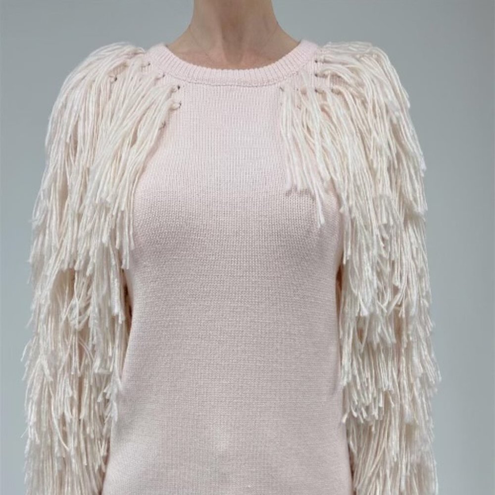 NWT Miah Fringe Sleeve Sweater Top